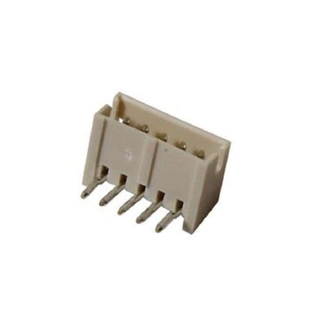 S5B-ZR(LF)(SN)-JST-1x5P 5P ZH Tin 5 -25℃~+85℃ 1A 1 1.5mm Brass Bend insert Push-Pull,P=1.5mm Wire To Board Connector ROHS